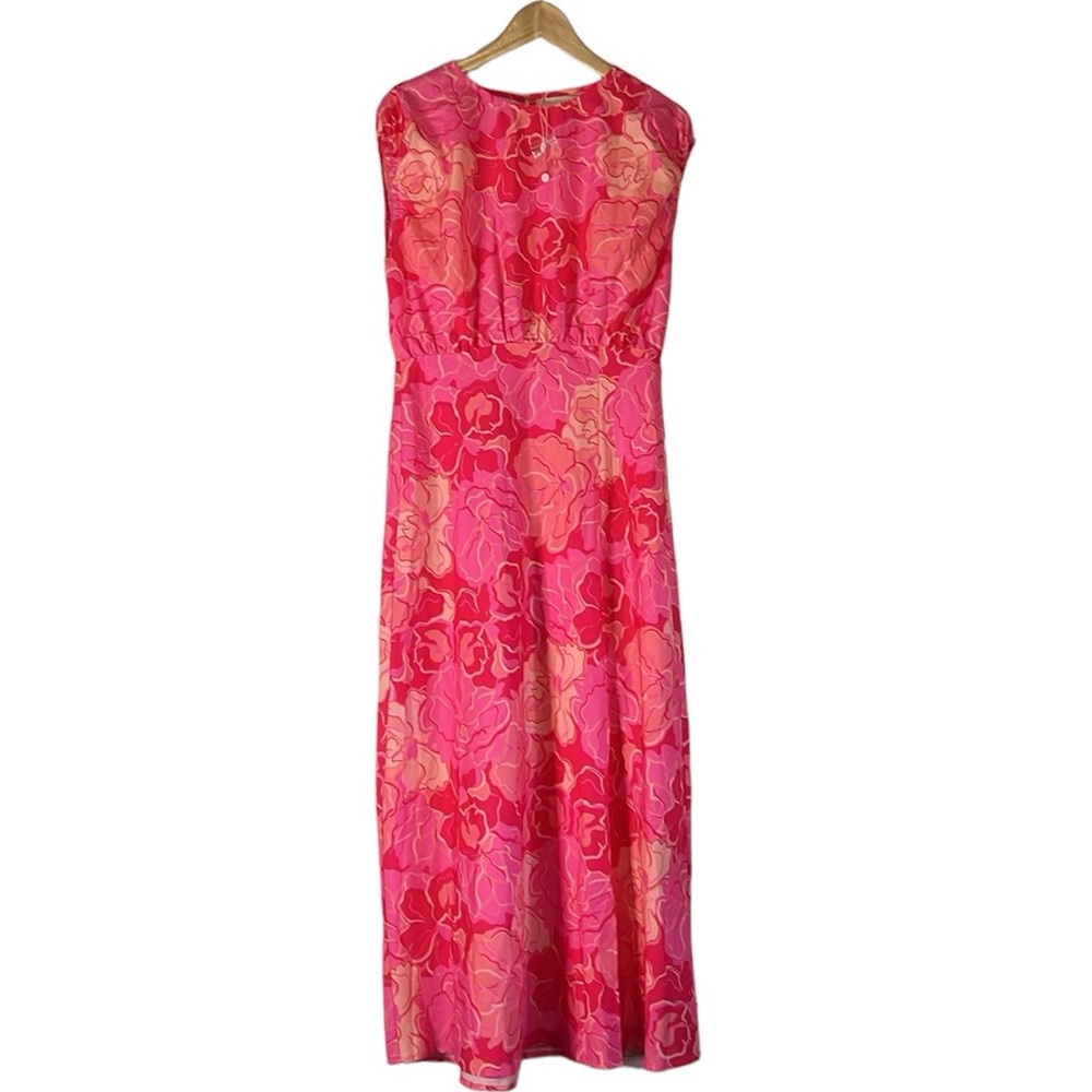 New! Gingham & Heels Jaidon Midi Dress - Pink Hibiscus Size AU 10 (Size US 6) - Picture 6 of 15